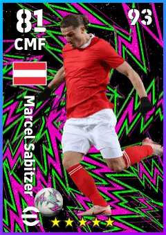Marcel Sabitzer eFootball 2026 player card — 81 OVR CMF