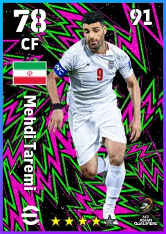 Mehdi Taremi eFootball 2026 player card — 78 OVR CF