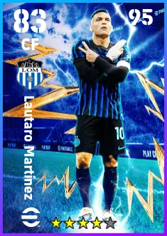 Lautaro Martinez eFootball 2026 player card — 83 OVR CF
