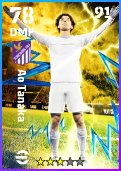 Ao Tanaka eFootball 2026 player card — 78 OVR DMF