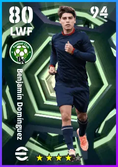 Benjamin Dominguez eFootball 2026 player card — 80 OVR LWF