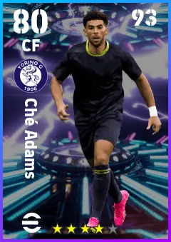 Che Adams eFootball 2026 player card — 80 OVR CF