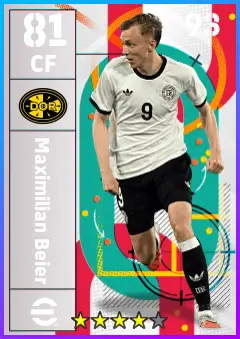 Maximilian Beier eFootball 2026 player card — 81 OVR CF