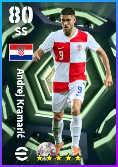 Andrej Kramaric eFootball 2026 player card — 80 OVR SS