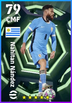Nahitan Nandez eFootball 2026 player card — 79 OVR CMF