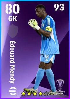 Edouard Mendy eFootball 2026 player card — 80 OVR GK