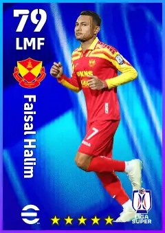 Faisal Halim eFootball 2026 player card — 79 OVR LMF