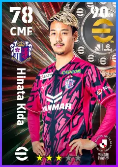 Hinata Kida eFootball 2026 player card — 78 OVR CMF
