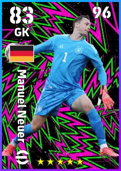 Manuel Neuer eFootball 2026 player card — 83 OVR GK
