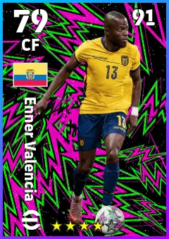 Enner Valencia eFootball 2026 player card — 79 OVR CF
