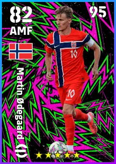 Martin Odegaard eFootball 2026 player card — 82 OVR AMF