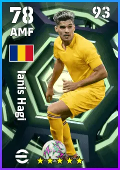 Ianis Hagi eFootball 2026 player card — 78 OVR AMF