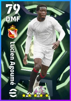 Lucien Agoume eFootball 2026 player card — 79 OVR DMF