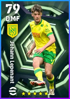 Johann Lepenant eFootball 2026 player card — 79 OVR DMF