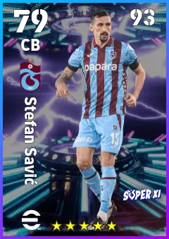 Stefan Savic eFootball 2026 player card — 79 OVR CB