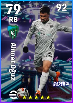 Ahmet Oguz eFootball 2026 player card — 79 OVR RB