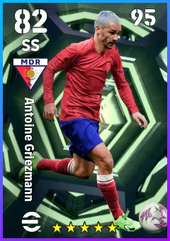 Antoine Griezmann eFootball 2026 player card — 82 OVR SS
