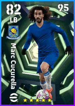 Marc Cucurella eFootball 2026 player card — 82 OVR LB