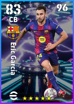 Eric Garcia eFootball 2026 player card — 83 OVR CB