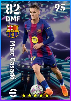 Marc Casado eFootball 2026 player card — 82 OVR DMF