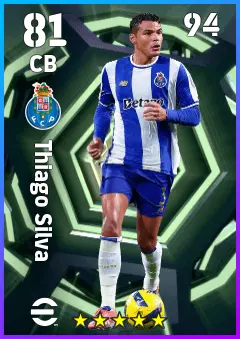 Thiago Silva eFootball 2026 player card — 81 OVR CB