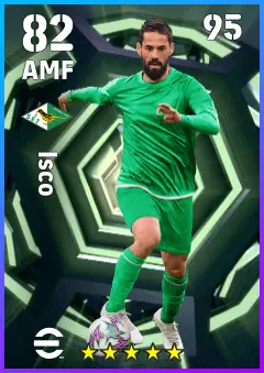 Isco eFootball 2026 player card — 82 OVR AMF