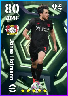 Jonas Hofmann eFootball 2026 player card — 80 OVR AMF