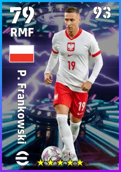 P. Frankowski eFootball 2026 player card — 79 OVR RMF