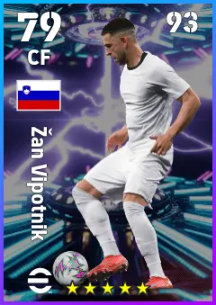 Zan Vipotnik eFootball 2026 player card — 79 OVR CF