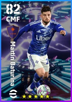 Martin Baturina eFootball 2026 player card — 82 OVR CMF