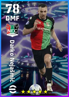 Darko Nejasmic eFootball 2026 player card — 78 OVR DMF