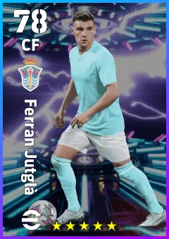 Ferran Jutgla eFootball 2026 player card — 78 OVR CF