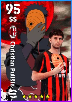 Christian Pulisic eFootball 2026 player card — 95 OVR SS