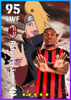 Rafael Leao eFootball 2026 player card — 95 OVR LWF