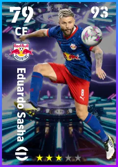 Eduardo Sasha eFootball 2026 player card — 79 OVR CF