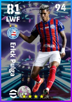 Erick Pulga eFootball 2026 player card — 81 OVR LWF