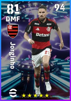 Jorginho eFootball 2026 player card — 81 OVR DMF