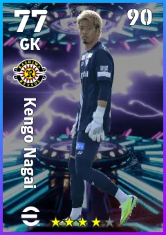 Kengo Nagai eFootball 2026 player card — 77 OVR GK