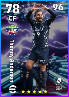 Thonny Anderson eFootball 2026 player card — 78 OVR CF