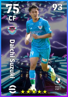 Daichi Suzuki eFootball 2026 player card — 75 OVR CF