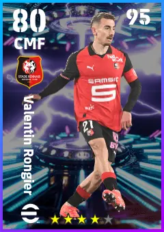 Valentin Rongier eFootball 2026 player card — 80 OVR CMF