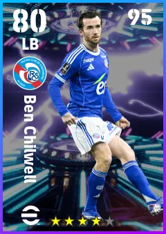 Ben Chilwell eFootball 2026 player card — 80 OVR LB