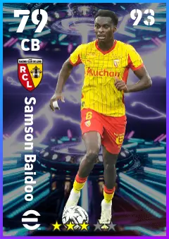 Samson Baidoo eFootball 2026 player card — 79 OVR CB