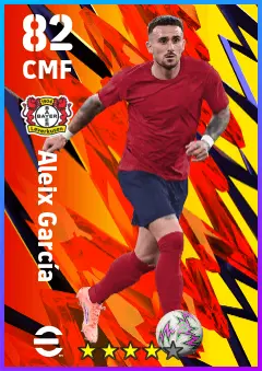 Aleix Garcia eFootball 2026 player card — 82 OVR CMF