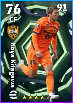 Koya Kitagawa eFootball 2026 player card — 76 OVR CF