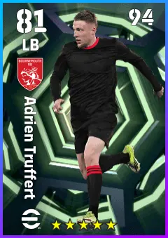 Adrien Truffert eFootball 2026 player card — 81 OVR LB
