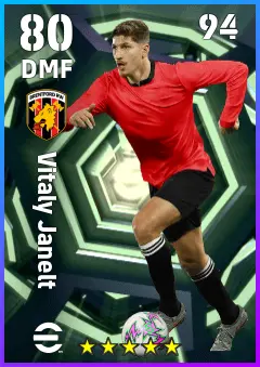 Vitaly Janelt eFootball 2026 player card — 80 OVR DMF