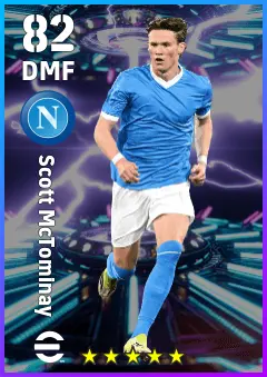 Scott McTominay eFootball 2026 player card — 82 OVR DMF