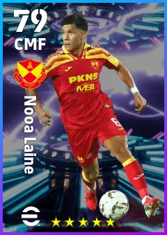 Nooa Laine eFootball 2026 player card — 79 OVR CMF