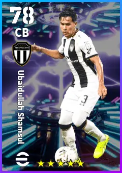 Ubaidullah Shamsul eFootball 2026 player card — 78 OVR CB